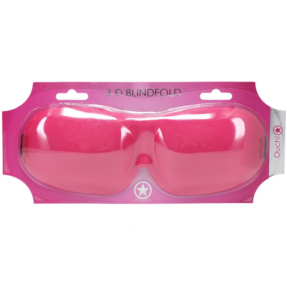 OUCH! 3D Mask - Pink - Pink Eye Mask - Silk and Sin
