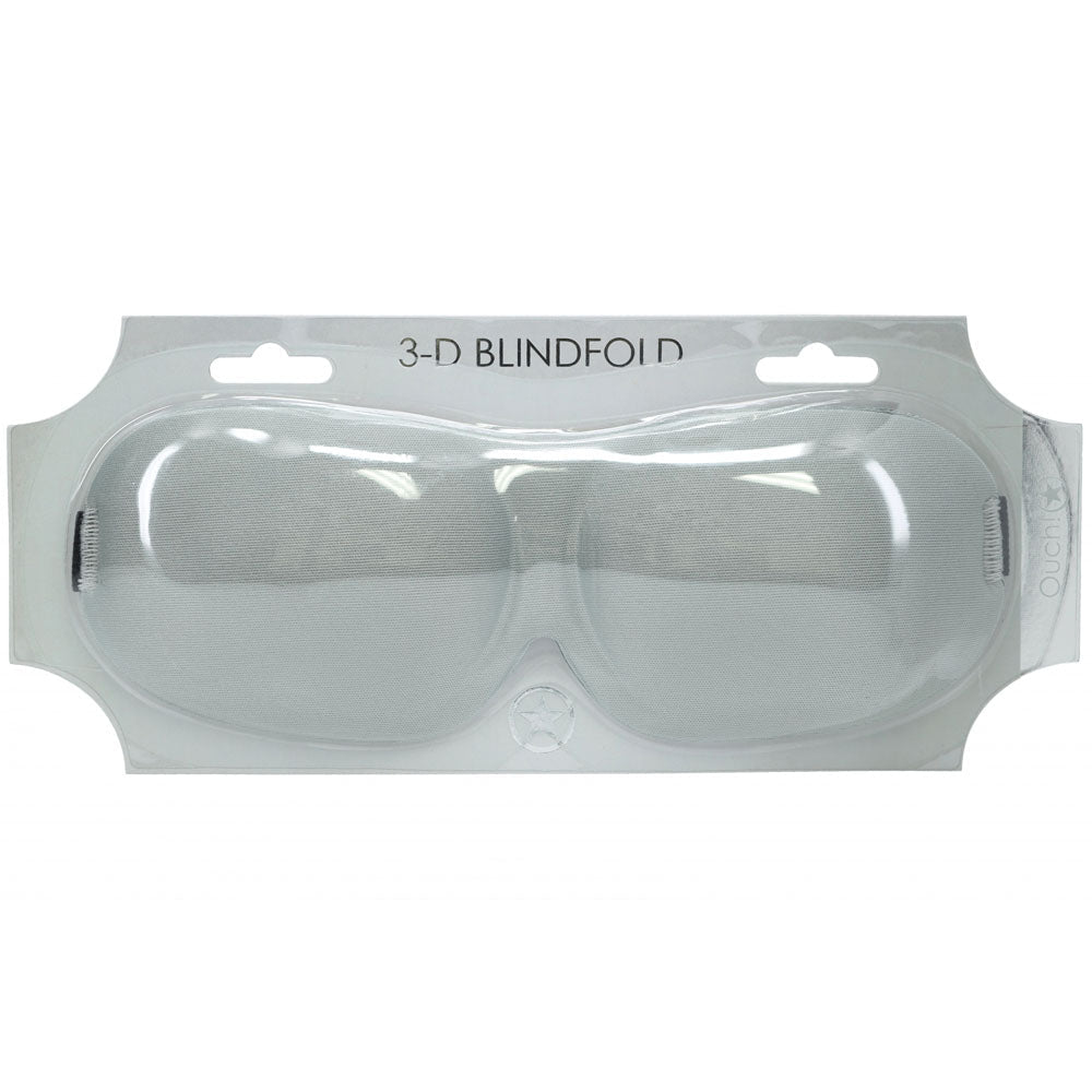 OUCH! 3D Mask - Silver - Silver Eye Mask - Silk and Sin