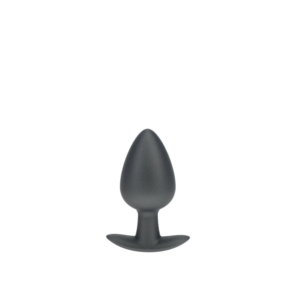 OUCH! Anal Plug - Large - Gun Metal - Gun Metal Grey 8.9 cm Large Butt Plug - Silk and Sin
