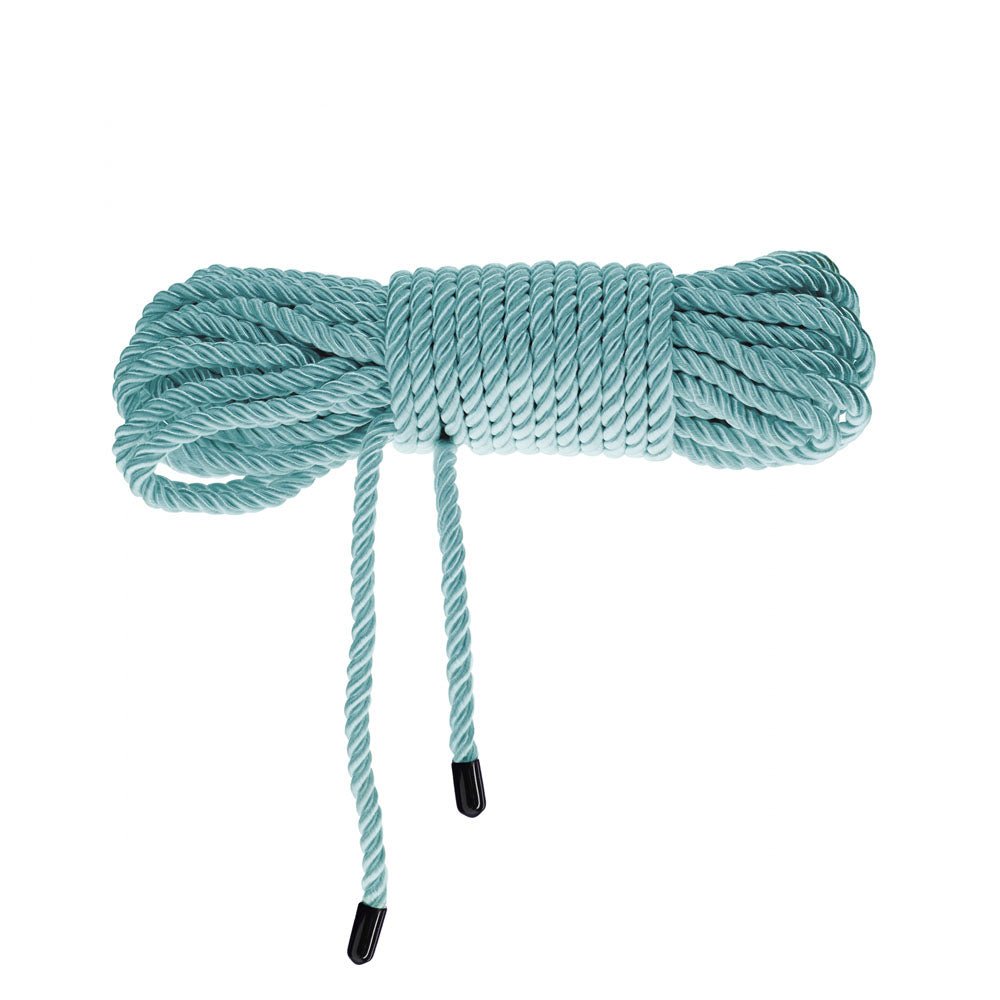 OUCH! Bondage Rope - 10 M - Blue - Blue Nylon Bondage Rope - 10 metre Length - Silk and Sin