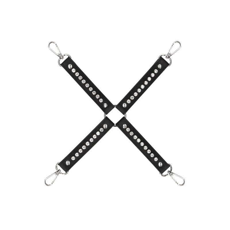 OUCH! Diamond Studded Hogtie - Black Restraint - Silk and Sin