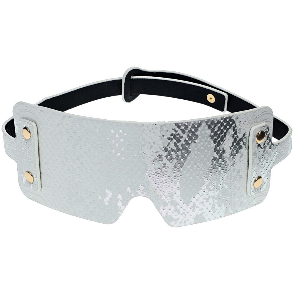 OUCH! Florence Collection - Blindfold - White Eye Restraint - Silk and Sin