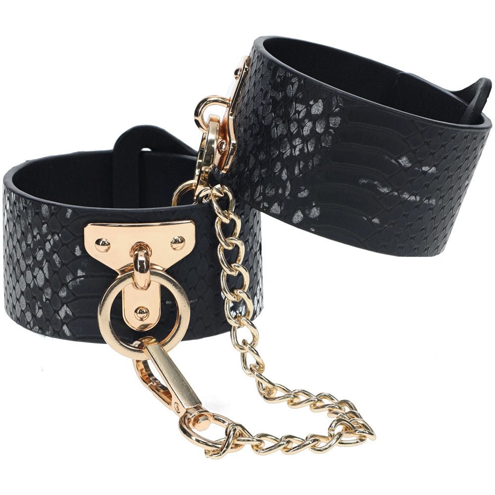 OUCH! Florence Collection - Handcuffs - Black Restraints - silkandsin