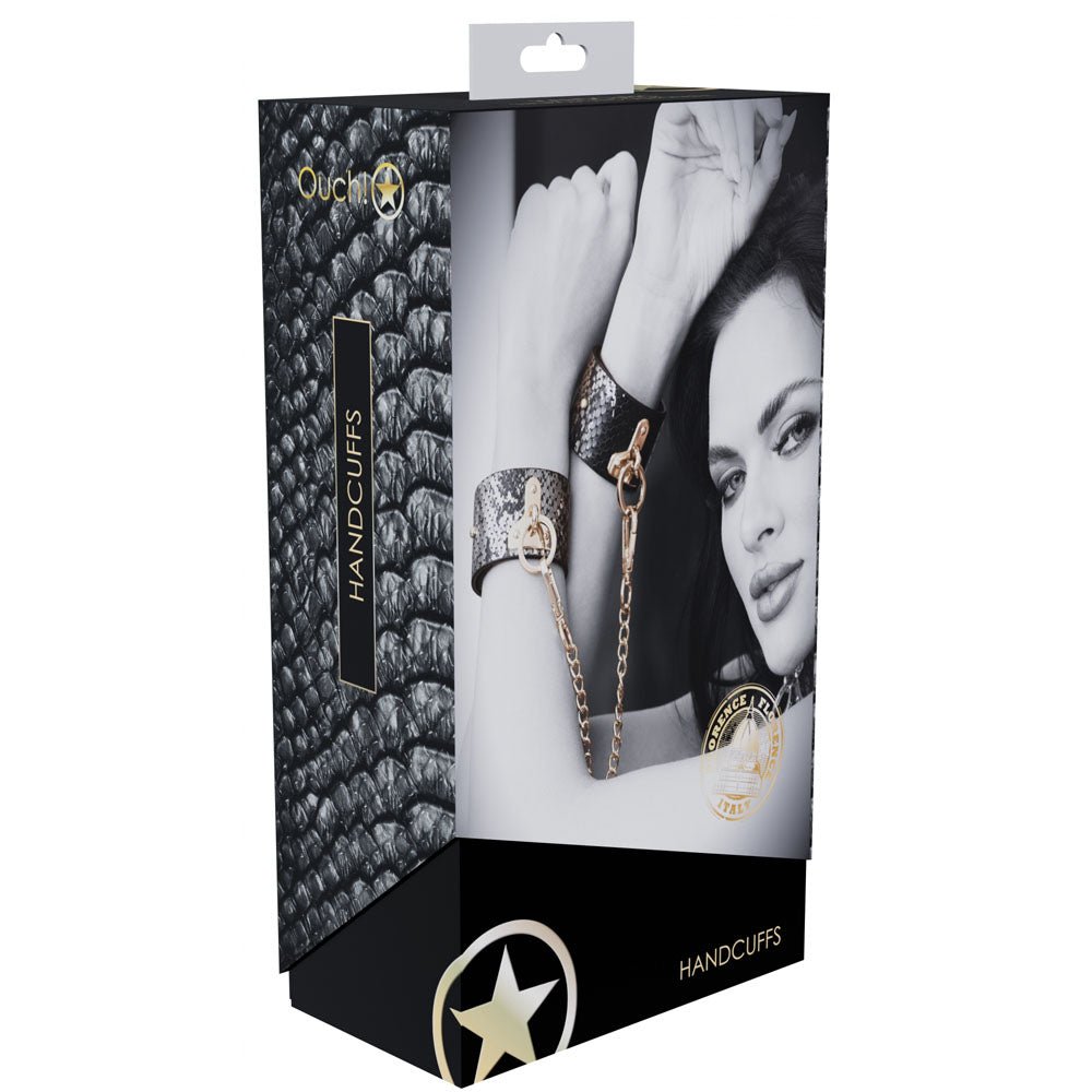 OUCH! Florence Collection - Handcuffs - Black Restraints - silkandsin