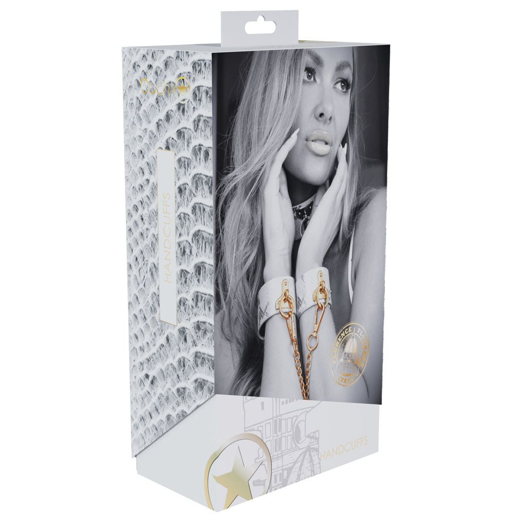 OUCH! Florence Collection - Handcuffs - White Restraints - silkandsin