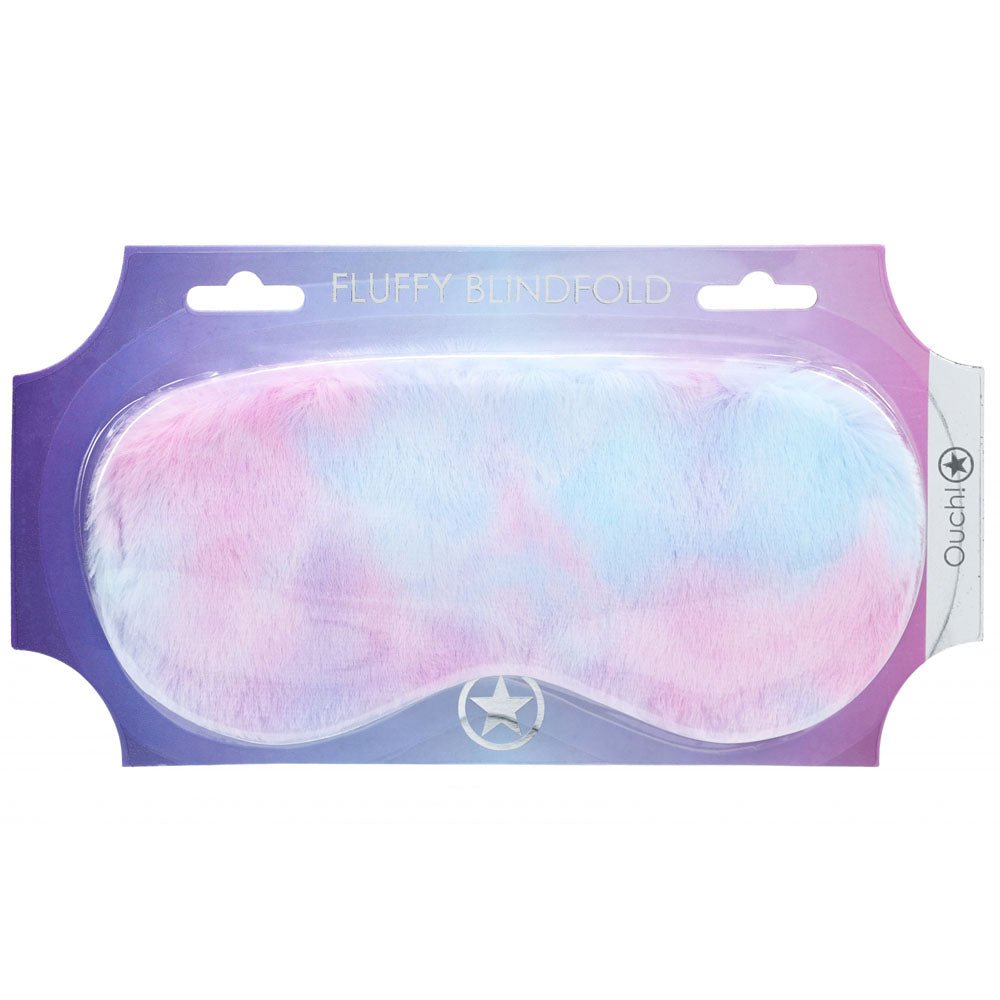 OUCH! Fluffy Mask - Multicolor 2 - Coloured Fluffy Eye Mask - Silk and Sin