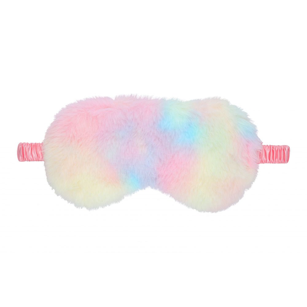OUCH! Fluffy Mask - Multicolour 1 - Coloured Fluffy Eye Mask - Silk and Sin