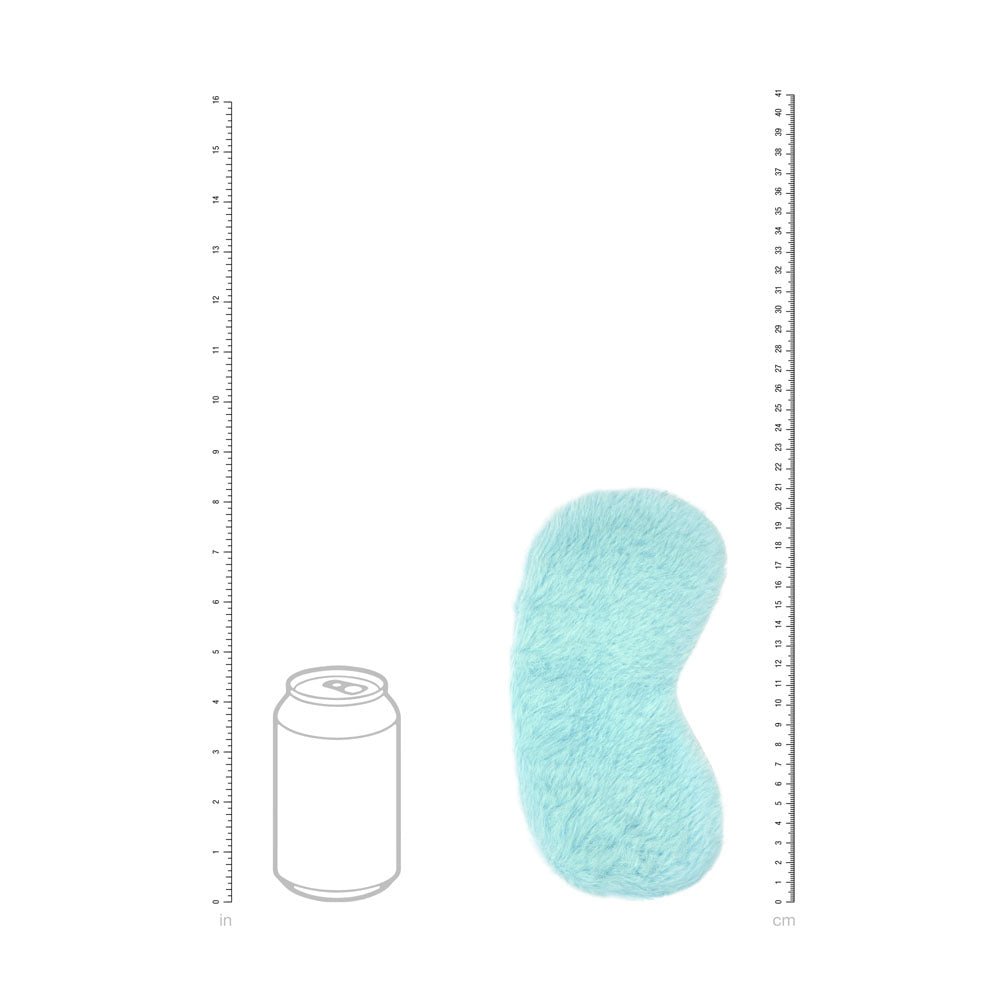 OUCH! Fluffy Mask - Powder Blue - Powder Blue Fluffy Eye Mask - Silk and Sin