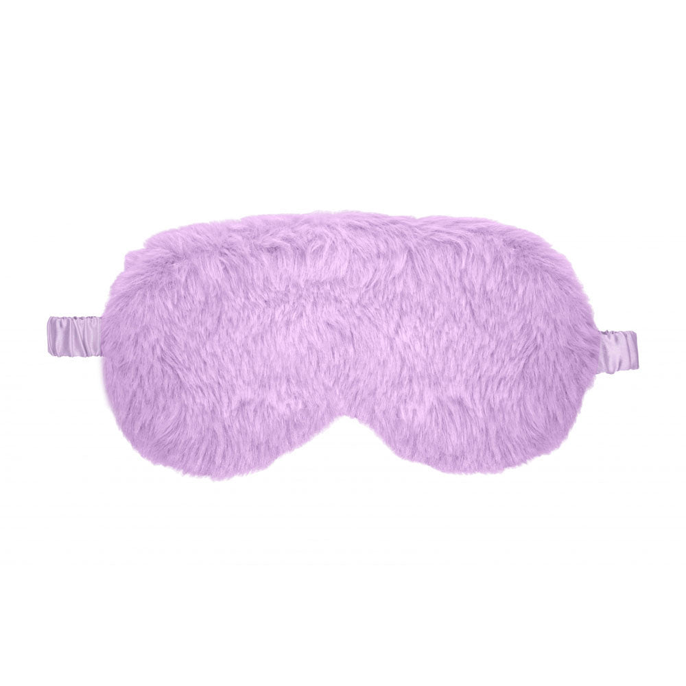 OUCH! Fluffy Mask - Purple - Purple Fluffy Eye Mask - Silk and Sin