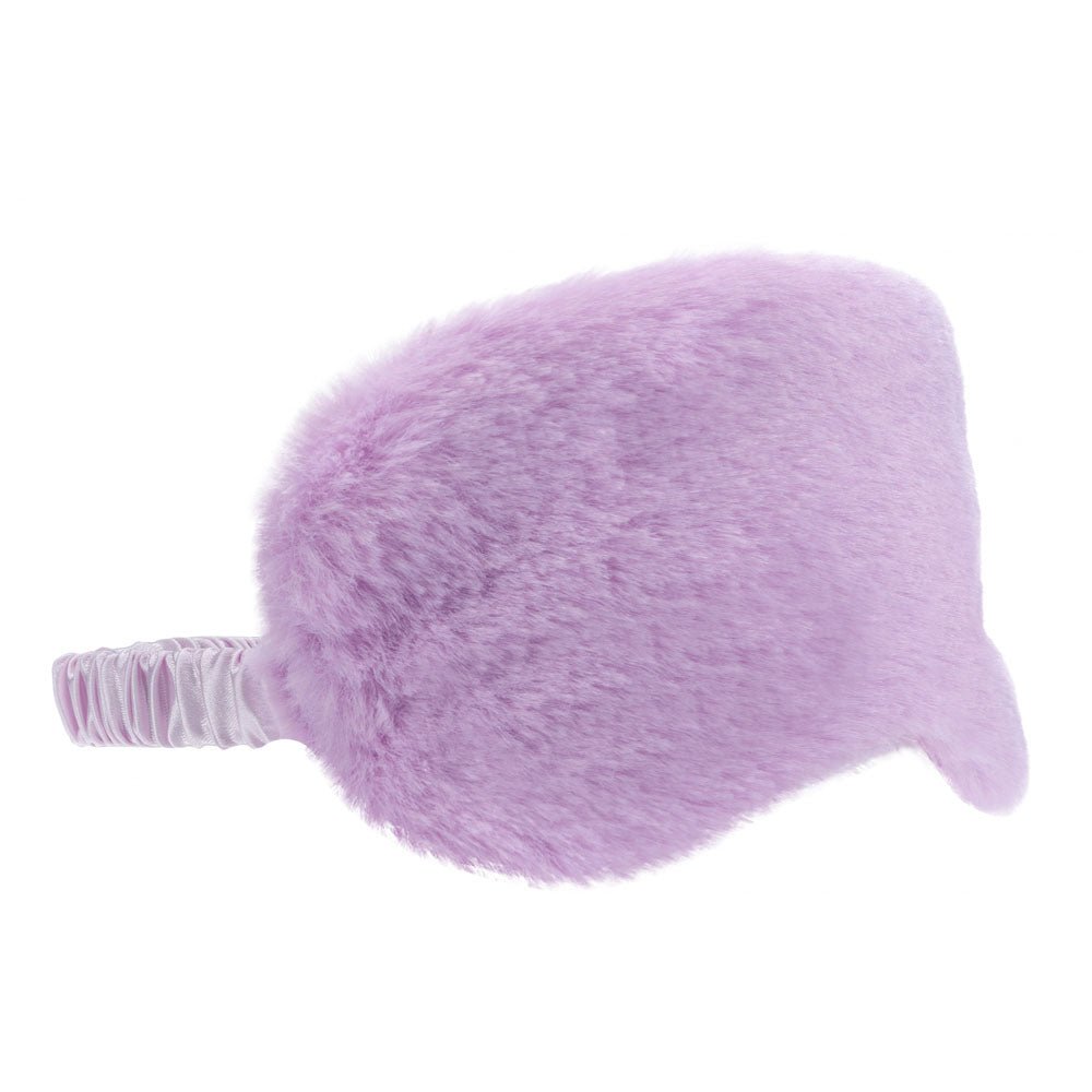 OUCH! Fluffy Mask - Purple - Purple Fluffy Eye Mask - Silk and Sin