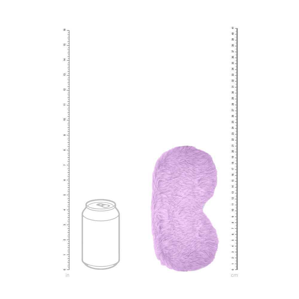 OUCH! Fluffy Mask - Purple - Purple Fluffy Eye Mask - Silk and Sin