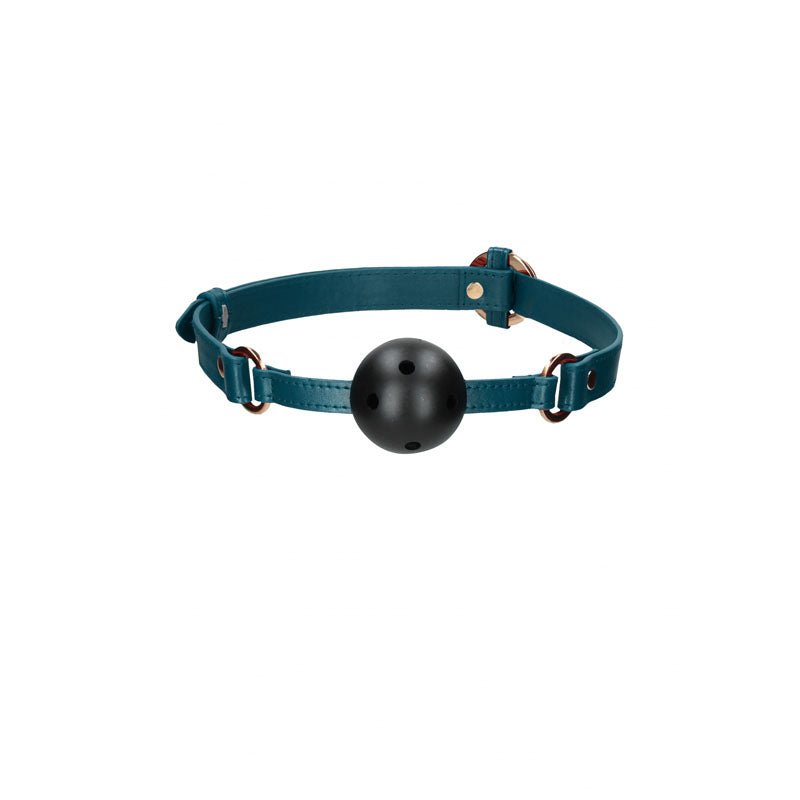 OUCH! Halo - Breathable Ball Gag - Green Mouth Restraint - silkandsin