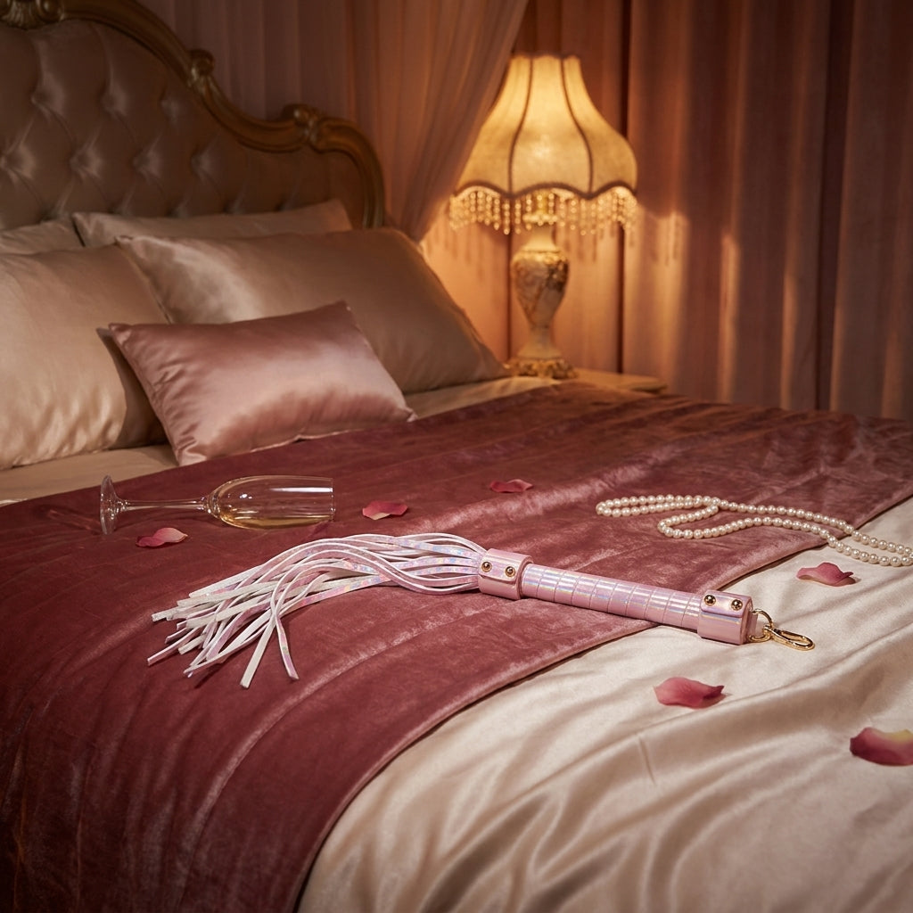 OUCH! Paris Collection - Flogger - Pink Flogger Whip - silkandsin