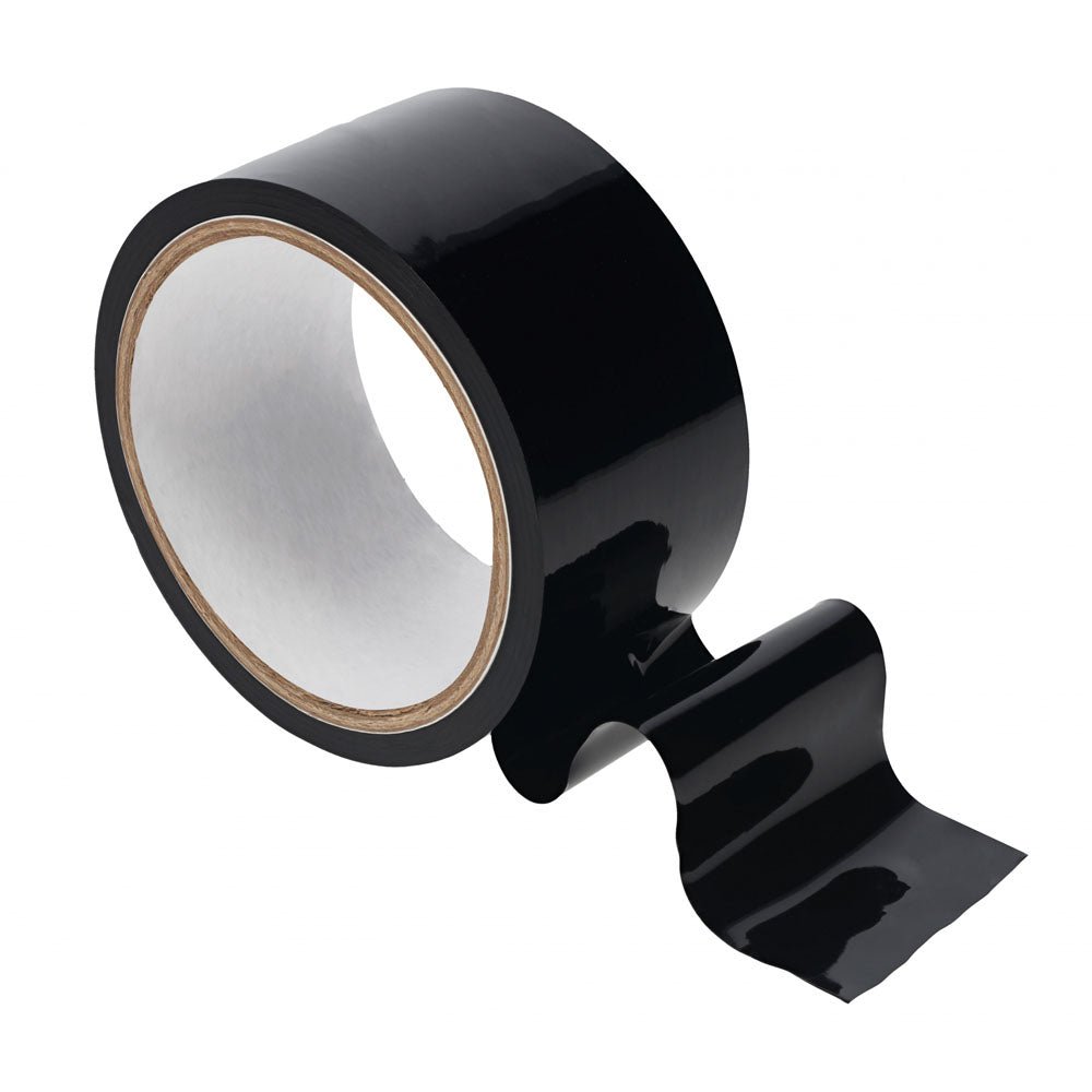 OUCH! PVC Non-Stick Tape - Black - Black Bondage Tape - 20 metre Length - Silk and Sin