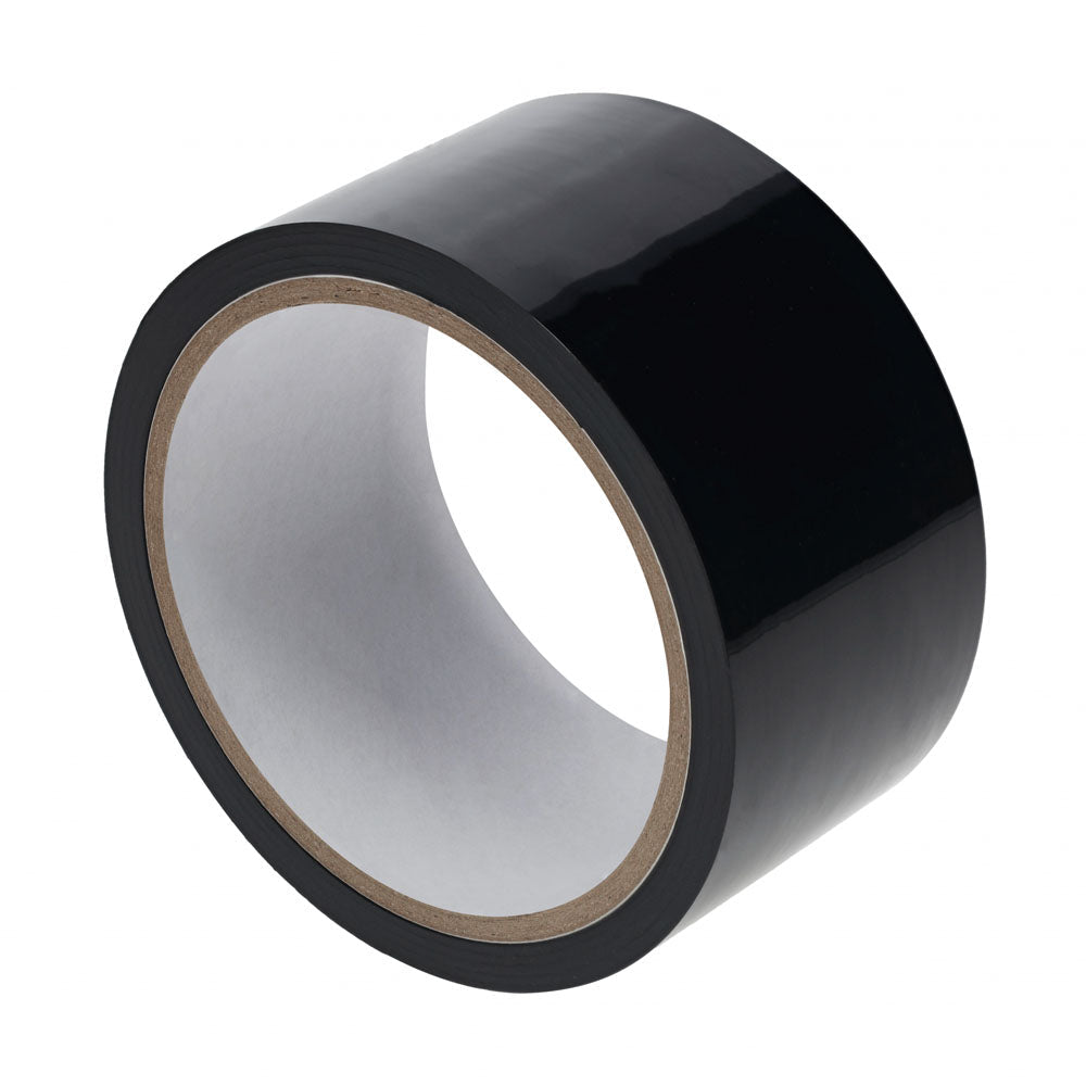 OUCH! PVC Non-Stick Tape - Black - Black Bondage Tape - 20 metre Length - Silk and Sin
