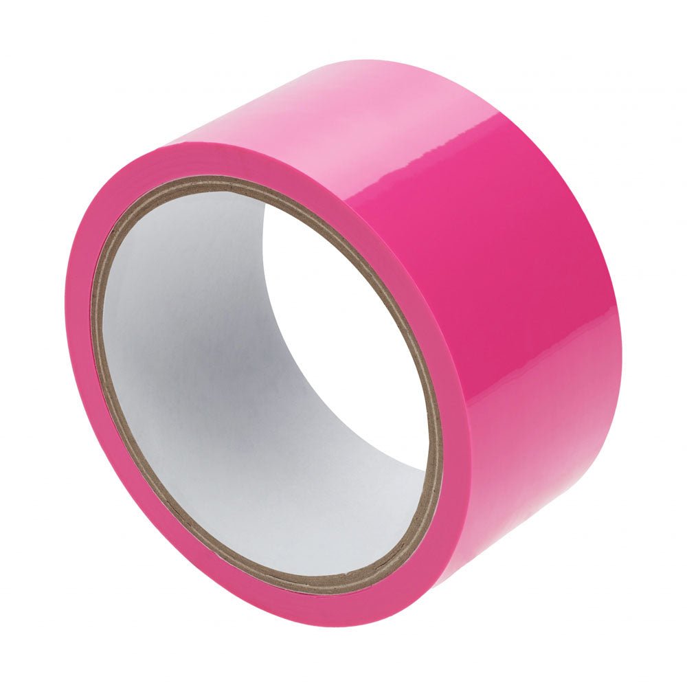 OUCH! PVC Non-Stick Tape - Pink - Pink Bondage Tape - 20 metre Length - Silk and Sin