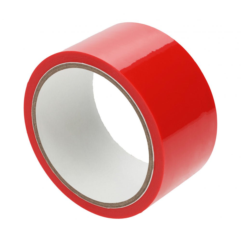 OUCH! PVC Non-Stick Tape - Red - Red Bondage Tape - 20 metre Length - Silk and Sin