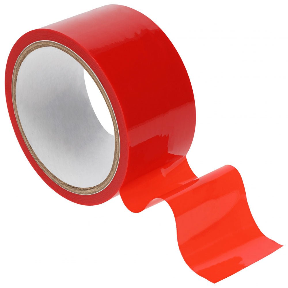 OUCH! PVC Non-Stick Tape - Red - Red Bondage Tape - 20 metre Length - Silk and Sin
