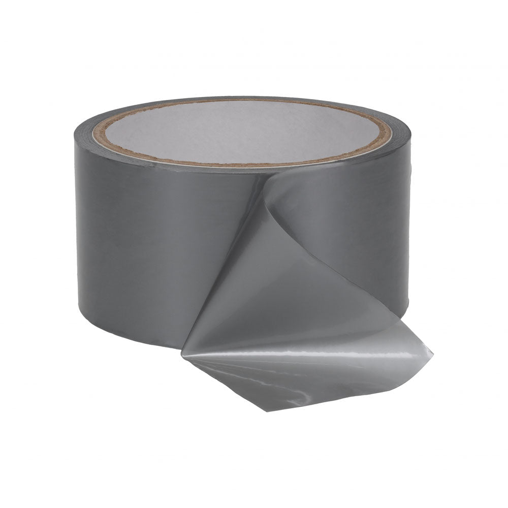 OUCH! PVC Non-Stick Tape - Silver - Silver Bondage Tape - 20 metre Length - Silk and Sin