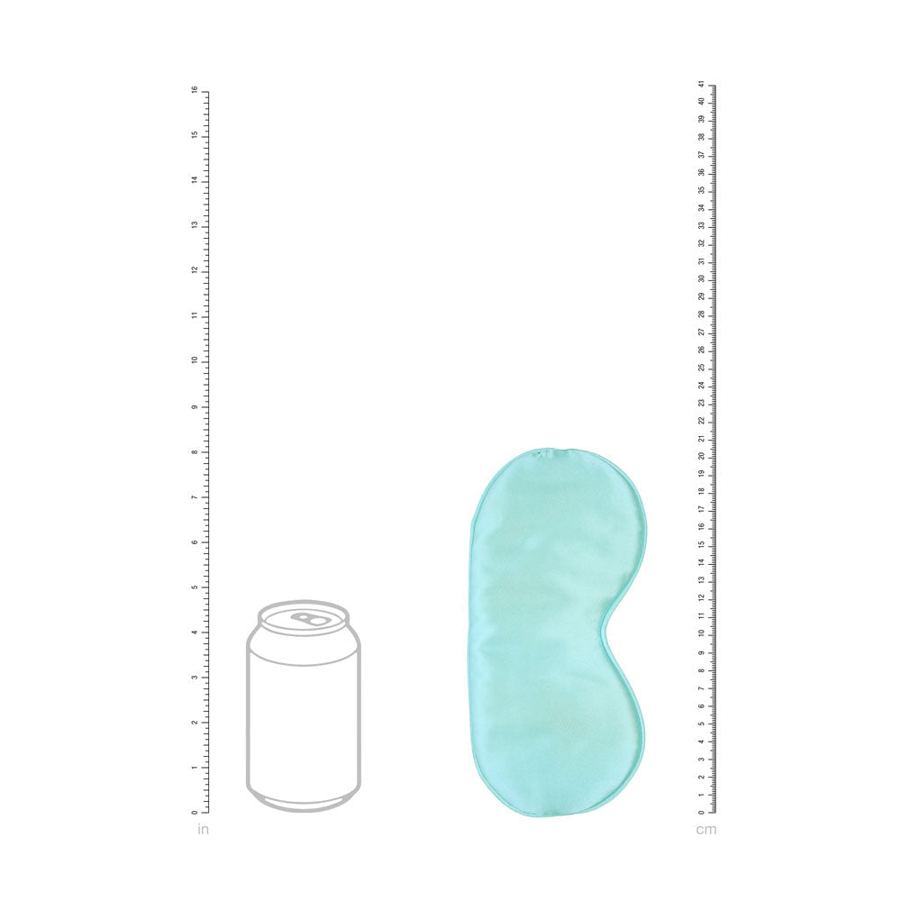 OUCH! Satin Mask - Powder Blue - Powder Blue Eye Mask - Silk and Sin