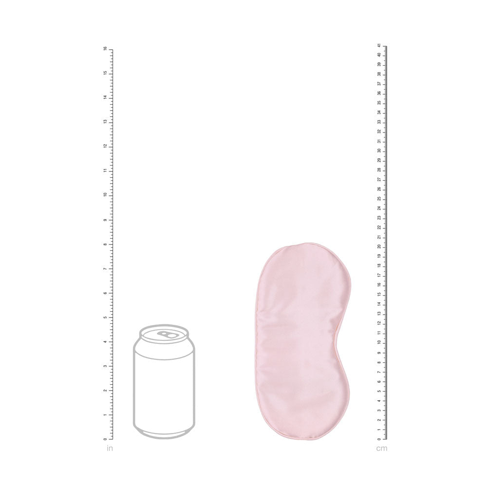 OUCH! Satin Mask - Powder Pink - Powder Pink Eye Mask - Silk and Sin