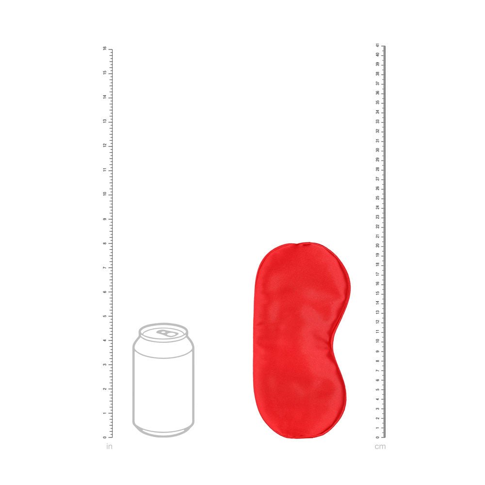 OUCH! Satin Mask - Red - Red Eye Mask - Silk and Sin