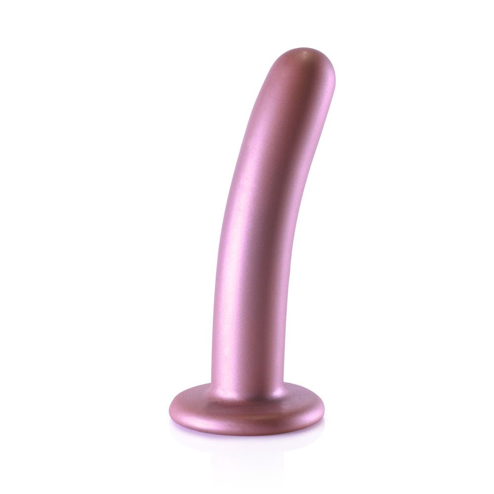 OUCH! Smooth Silicone G - Spot Dildo - 6'' / 14.5 cm - Rose Gold 14.5 cm Dildo - silkandsin
