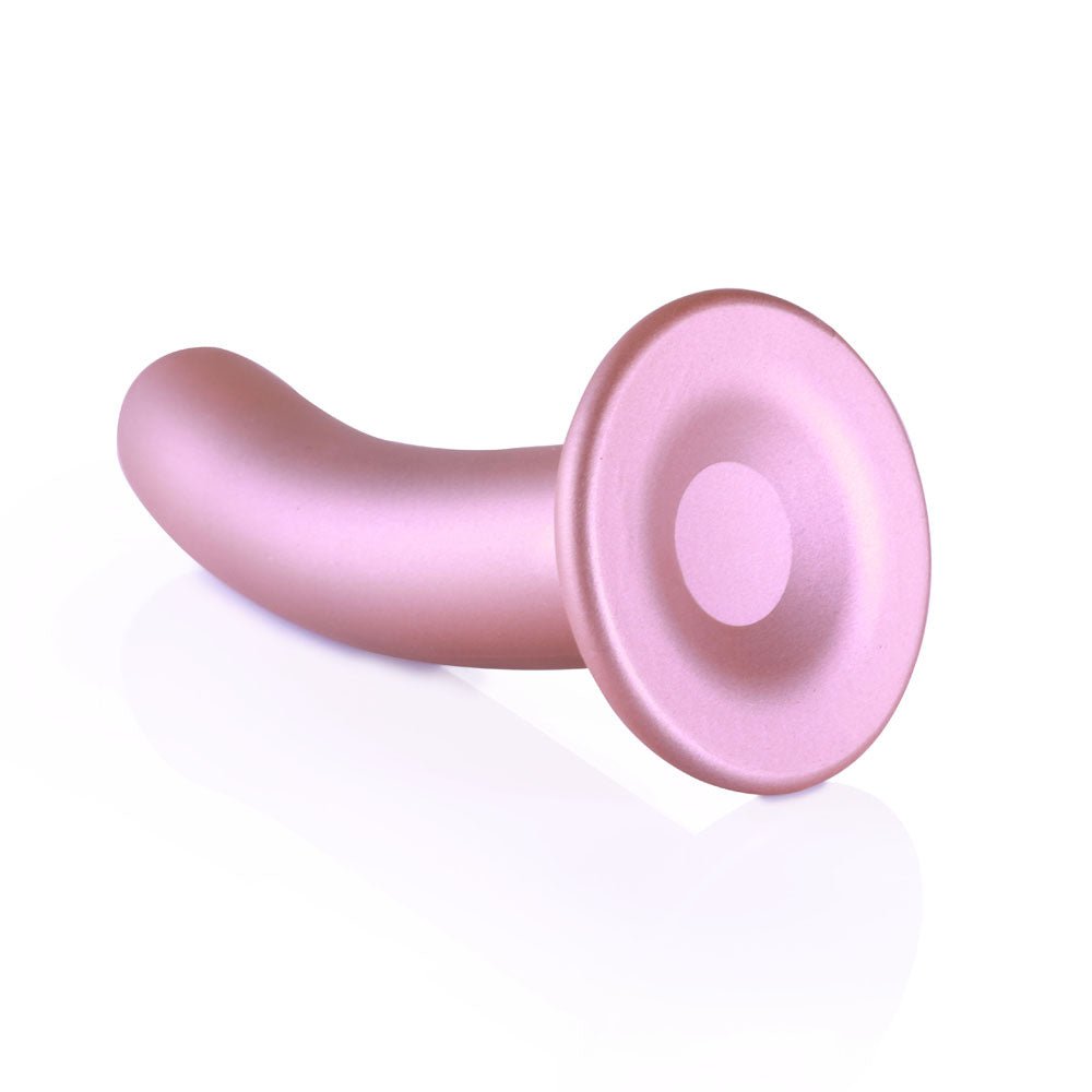 OUCH! Smooth Silicone G - Spot Dildo - 6'' / 14.5 cm - Rose Gold 14.5 cm Dildo - silkandsin