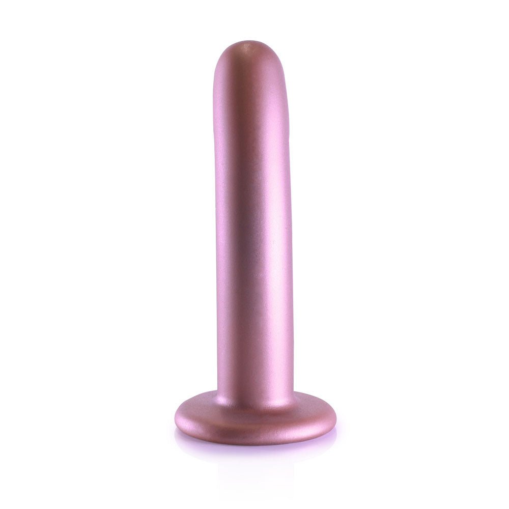 OUCH! Smooth Silicone G - Spot Dildo - 6'' / 14.5 cm - Rose Gold 14.5 cm Dildo - silkandsin