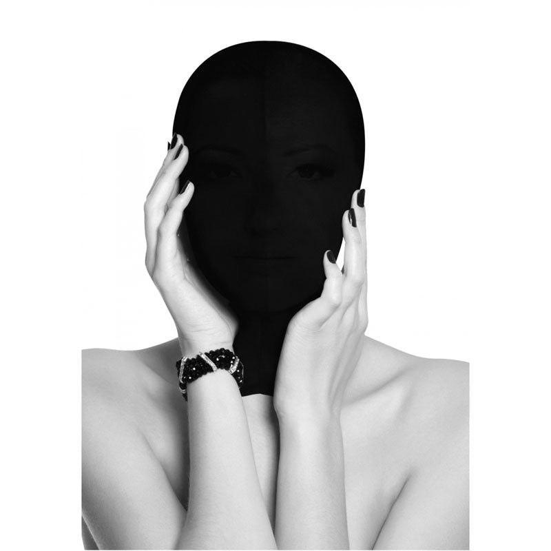 OUCH! Subjugation Mask - Black Hood Mask - silkandsin