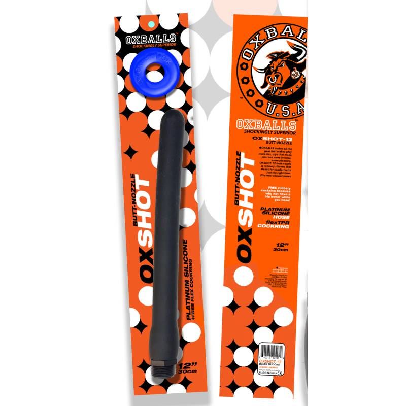 Oxshot Butt Nozzle 12in Shower Hose - Silk and Sin