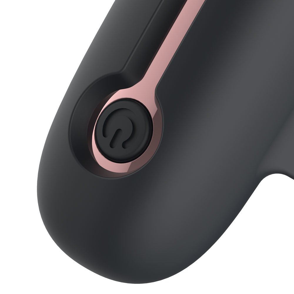 Passion Play Finger Vibe - Black USB Rechargeable Finger Stimulator - Silk and Sin