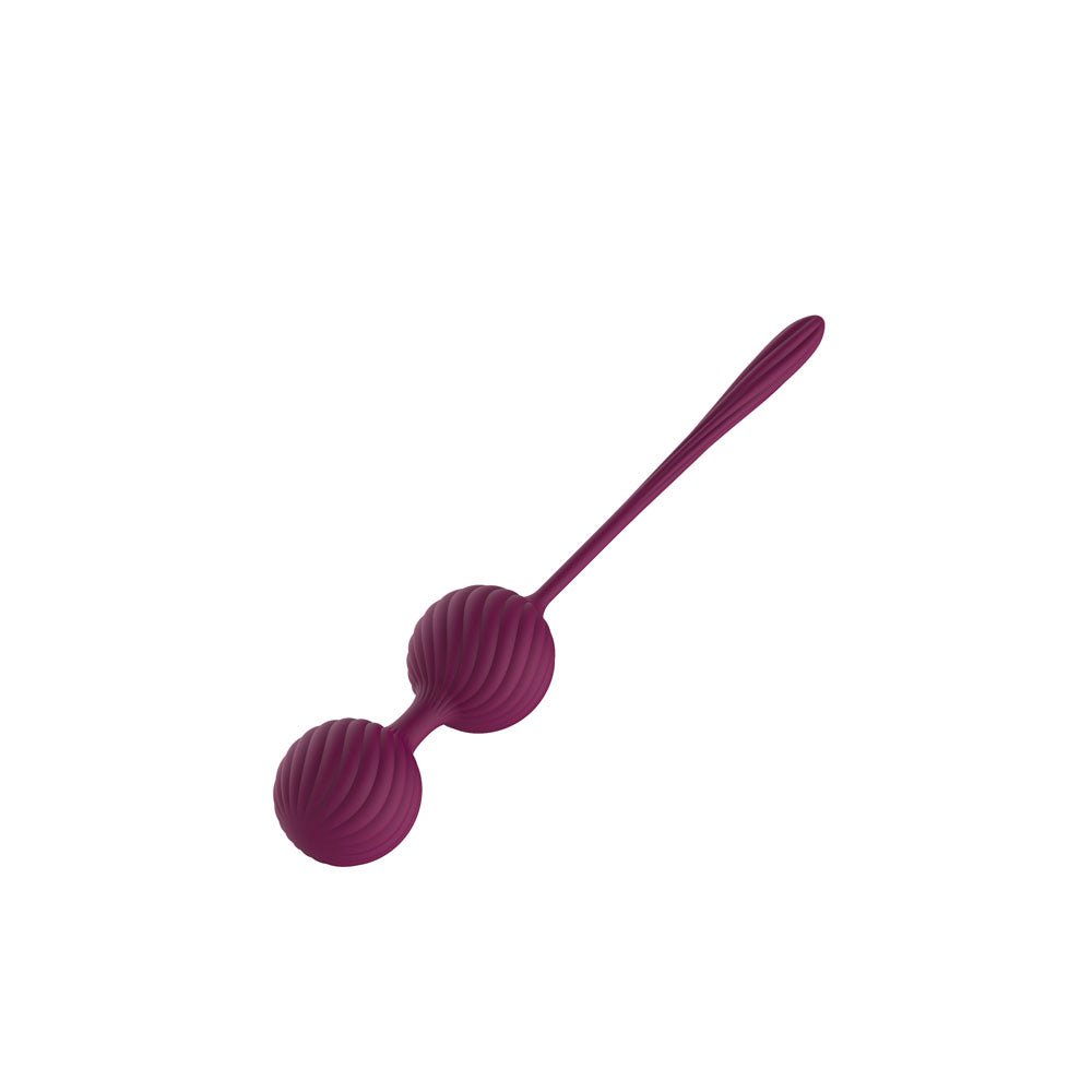 Passion Play Kegel Balls - Purple Dual Kegel Balls - silkandsin