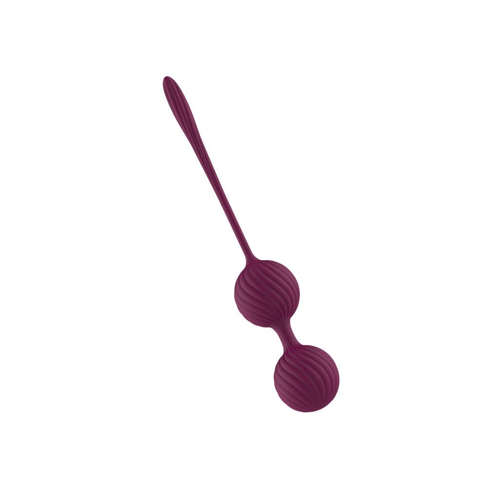 Passion Play Kegel Balls - Purple Dual Kegel Balls - silkandsin
