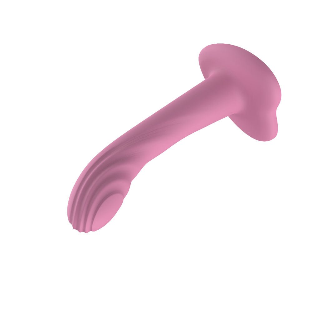 Passion Play Liquid Silicone Textured Dildo - Pink - Pink 18 cm Dildo - Silk and Sin