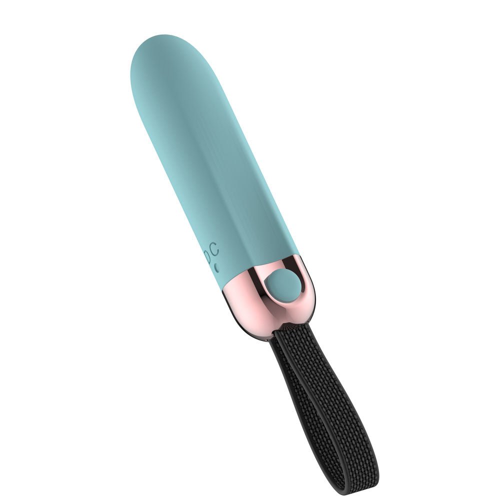Passion Play Vibrating Bullet - Blue - Blue 8.5 cm USB Rechargeable Vibrating Bullet - Silk and Sin