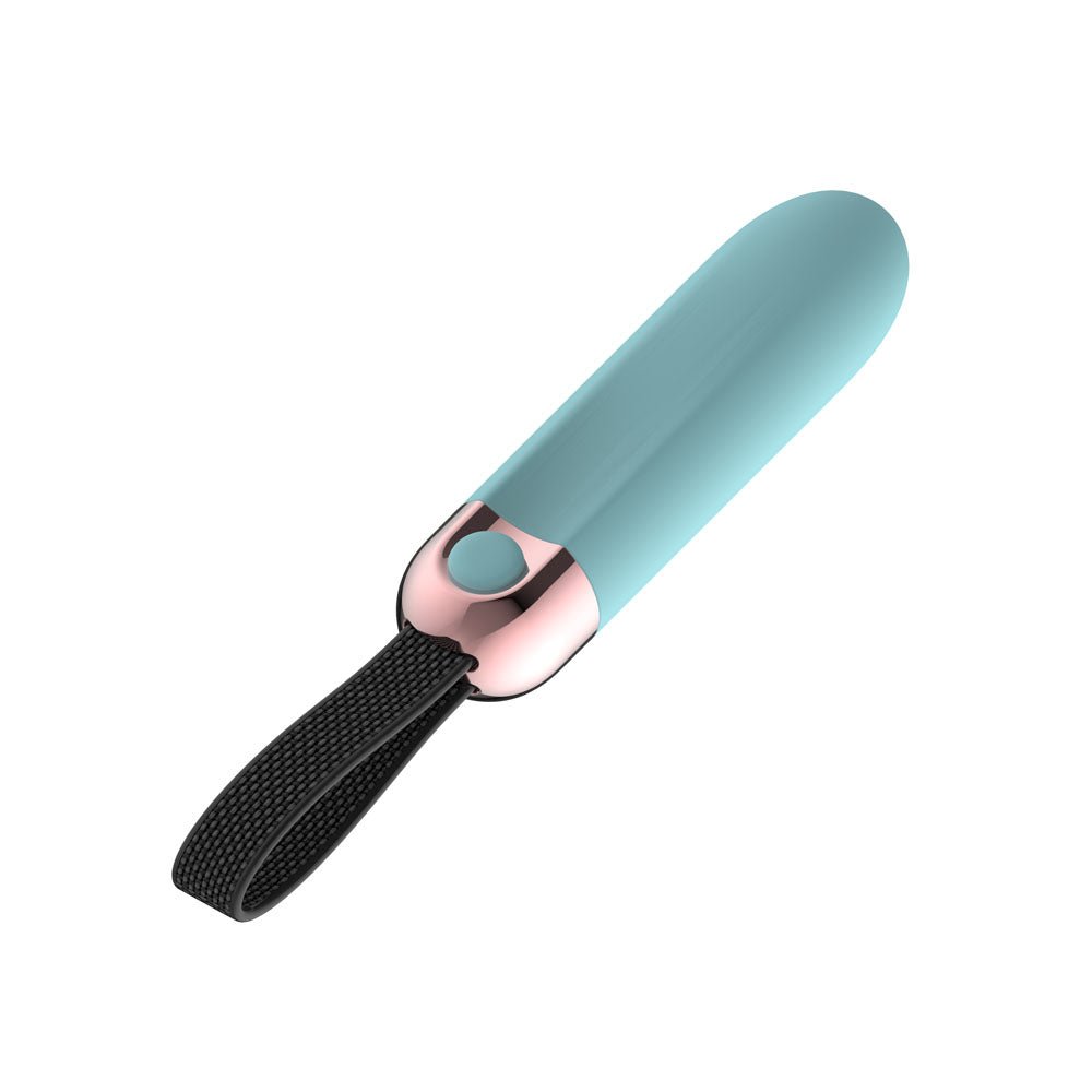 Passion Play Vibrating Bullet - Blue - Blue 8.5 cm USB Rechargeable Vibrating Bullet - Silk and Sin