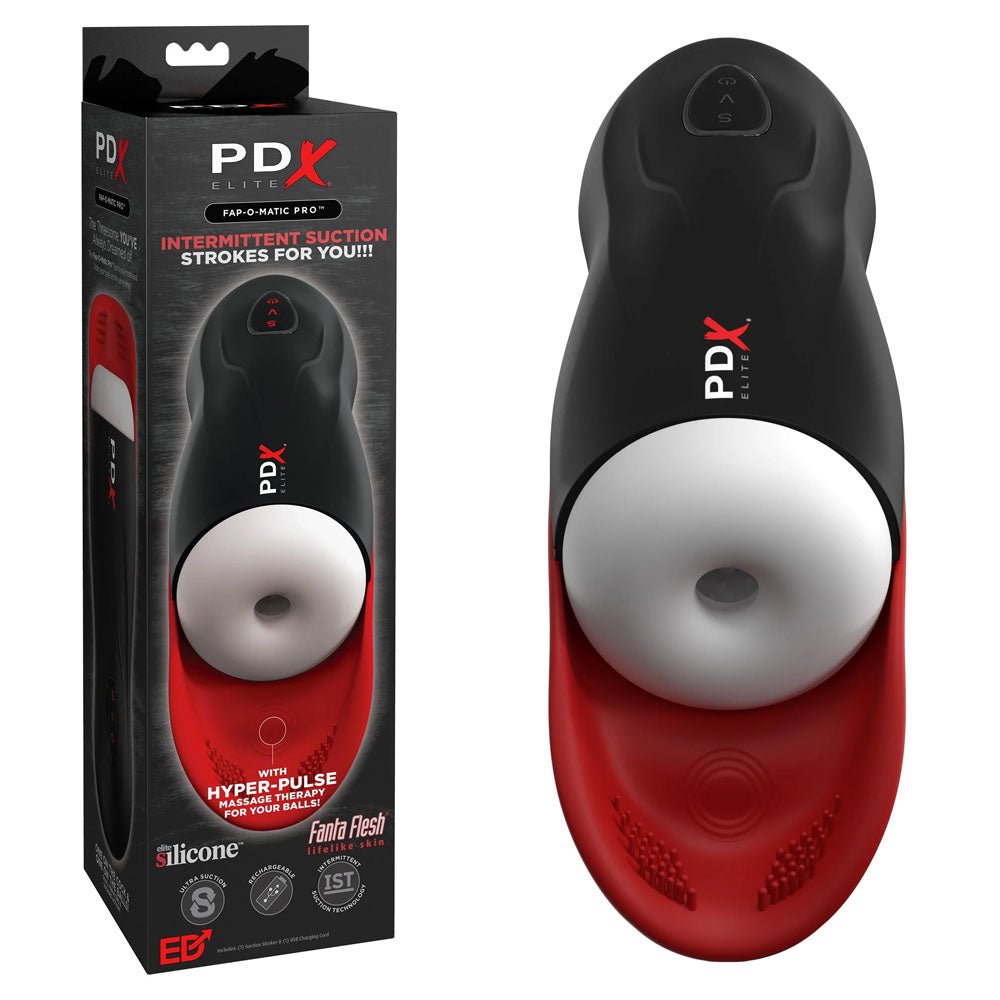 PDX Elite Fap - O - Matic Pro - USB Rechargeable Sucking Masturbator - silkandsin