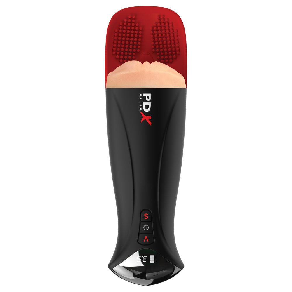PDX Elite Fap - O - Matic Pro XL - Light - Flesh USB Rechargeable Auto Stroker - silkandsin