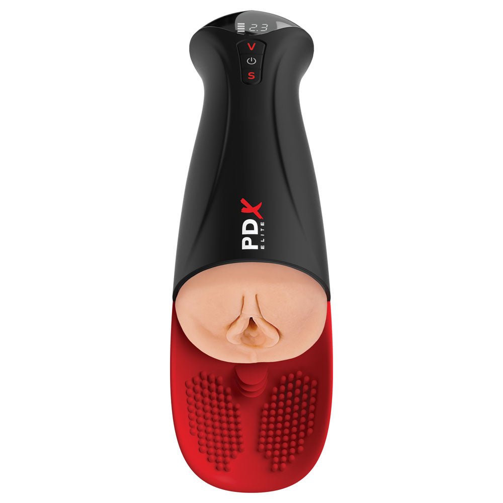 PDX Elite Fap - O - Matic Pro XL - Light - Flesh USB Rechargeable Auto Stroker - silkandsin