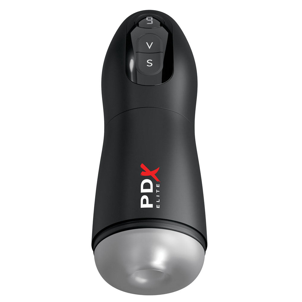 PDX Elite Suck - O - Matic - USB Rechargeable Sucking & Vibrating Masturbator - silkandsin