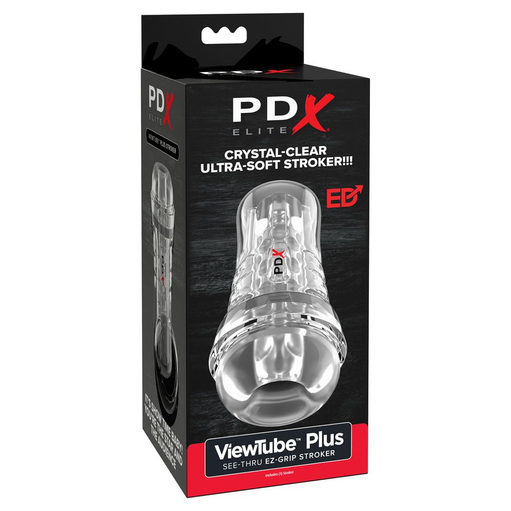 PDX Elite ViewTube EZ - Grip Stroker - Clear Stroker - silkandsin