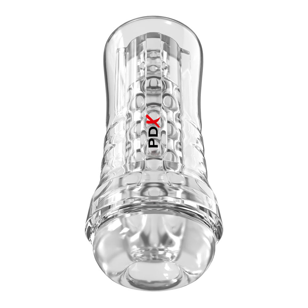 PDX Elite ViewTube EZ - Grip Stroker - Clear Stroker - silkandsin