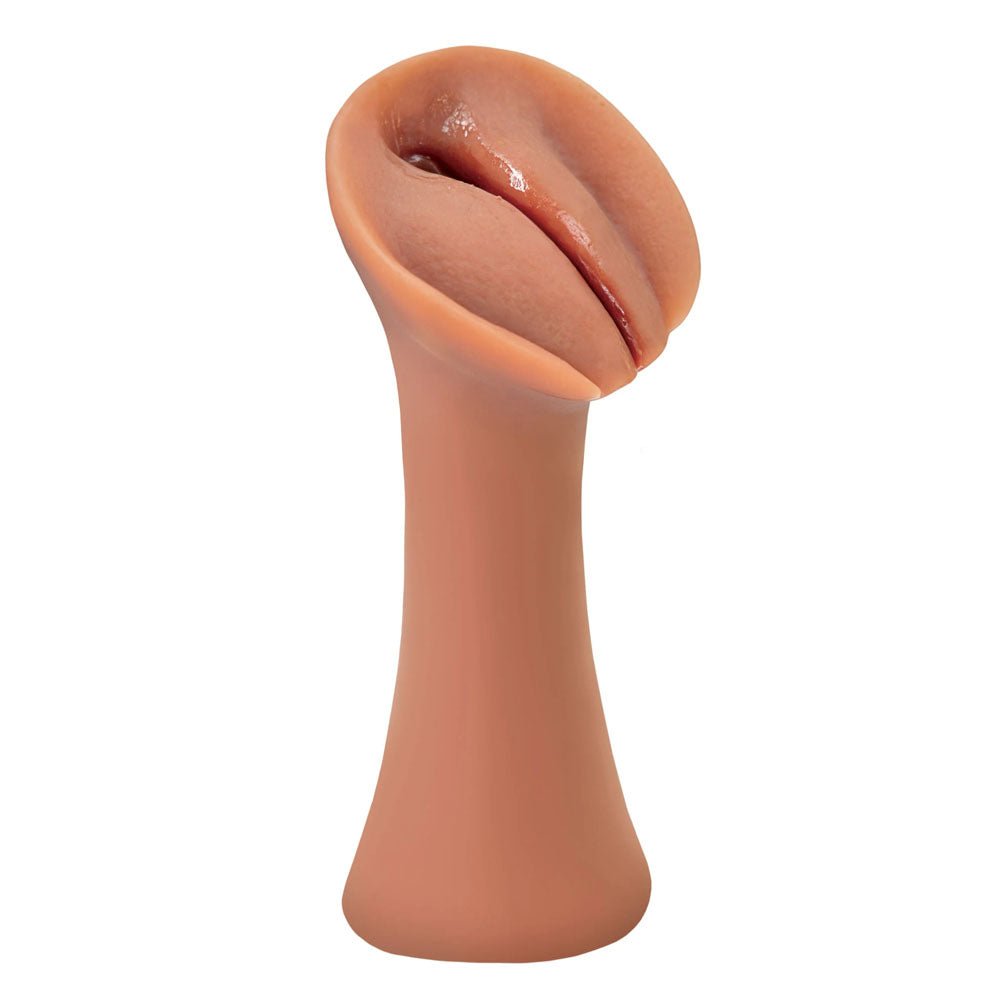PDX Extreme Wet Pussies - Slippery Slit - Tan - Tan Self - Lubricating Vagina Stroker - silkandsin