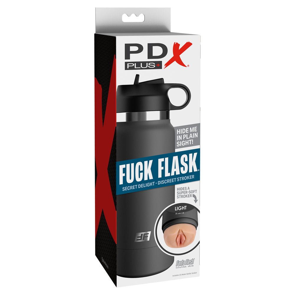 PDX Plus Fuck Flask - Secret Delight - Flesh Discreet Vagina Stroker - silkandsin