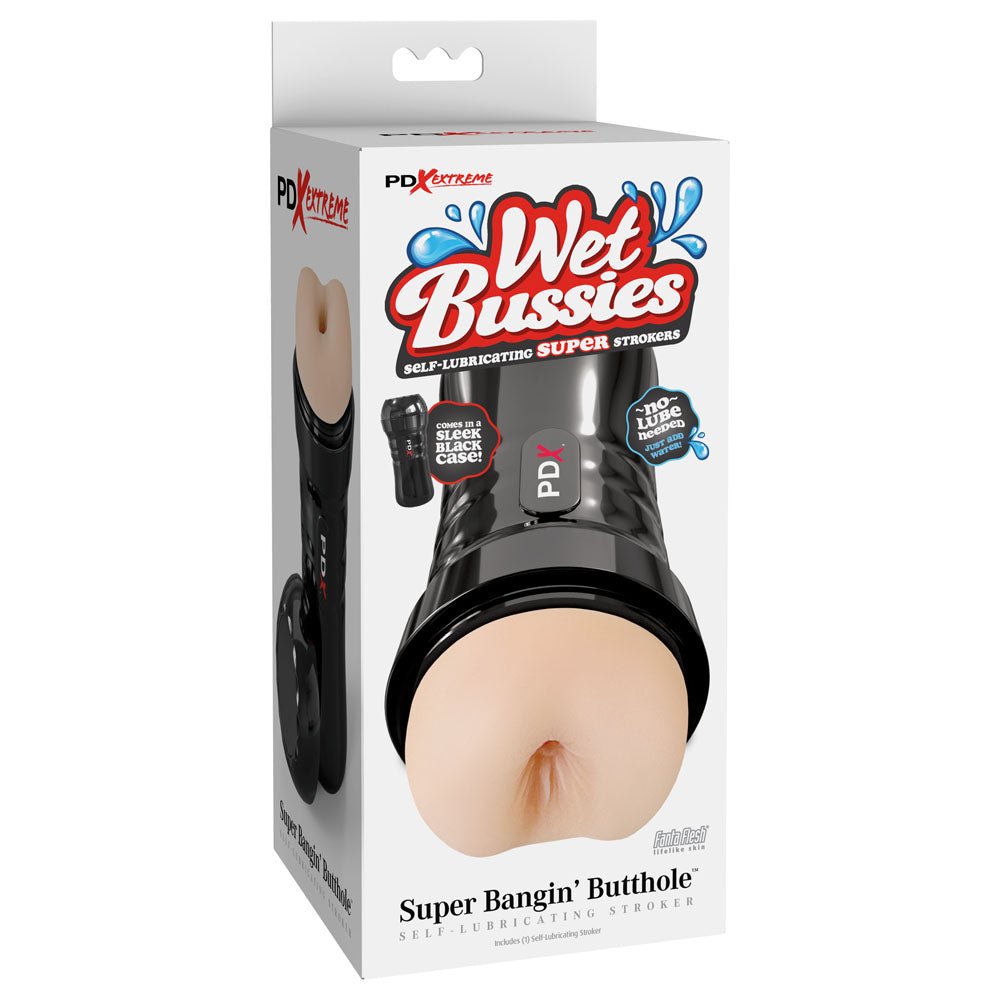 PDX Wet Bussies Super Bangin Butt - Light - Flesh Anal Stroker - silkandsin