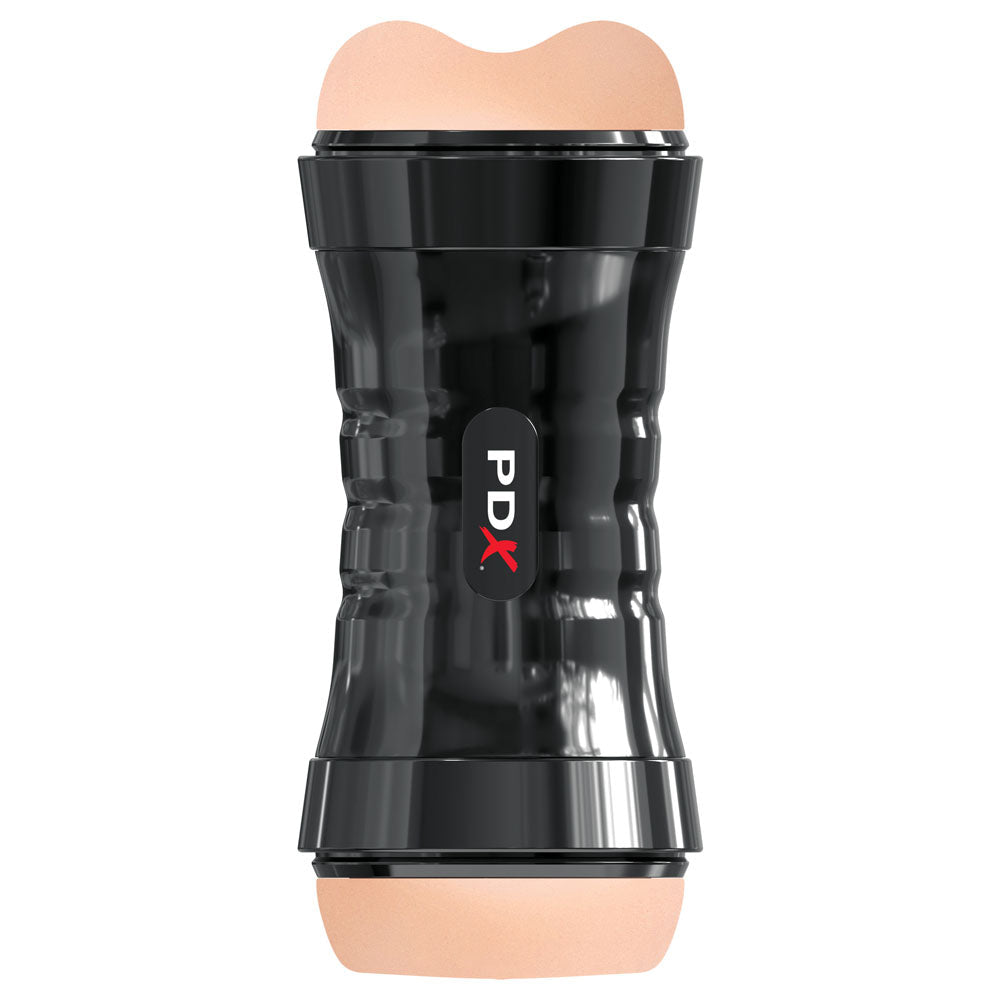 PDX Wet Pussies Super Flip - A - Pussy Over - Light - Flesh Dual Ended Stroker (Vagina & Ass) - silkandsin