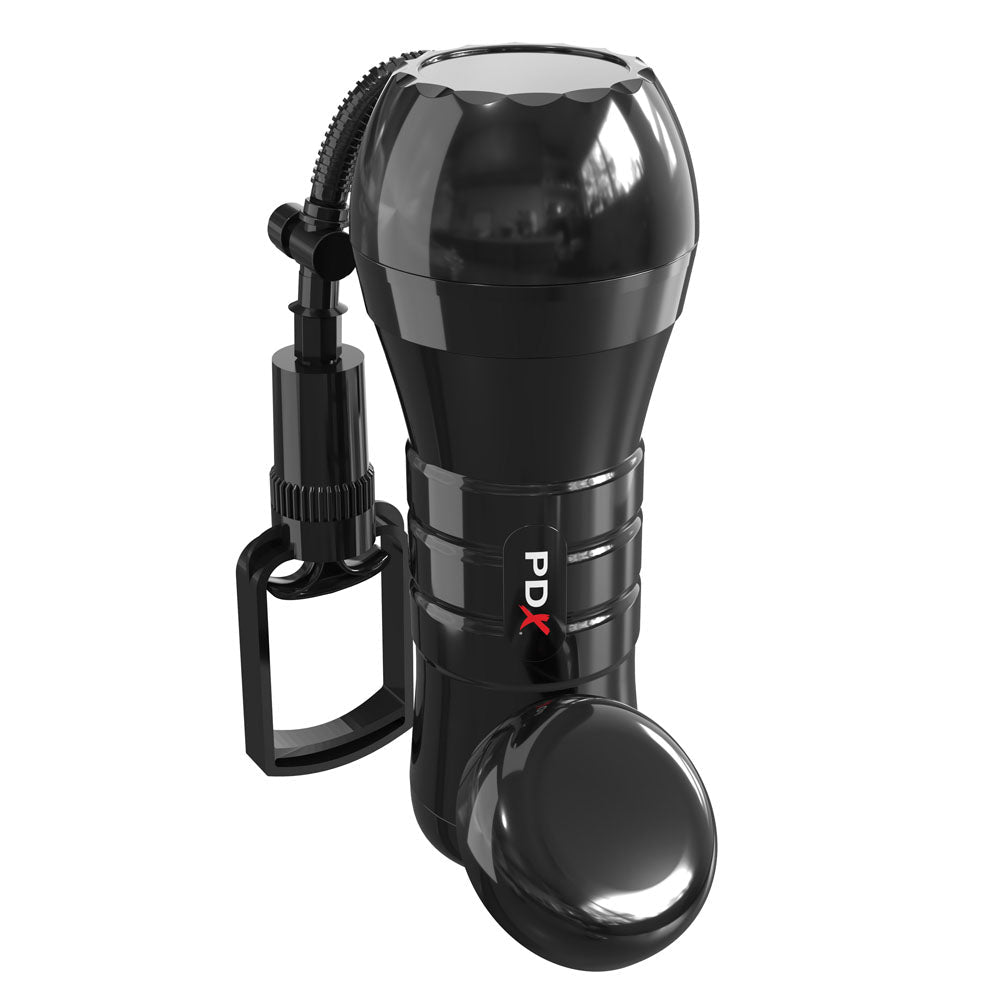 PDX Wet Pussies Super Sucker XXL Stroker - Flesh - Flesh Vagina Stroker with Suction Pump - silkandsin
