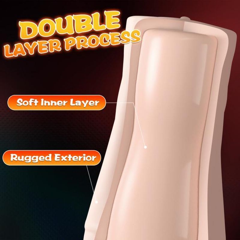 Penny Pussy Dual Layer Vibrating Masturbator - Silk and Sin