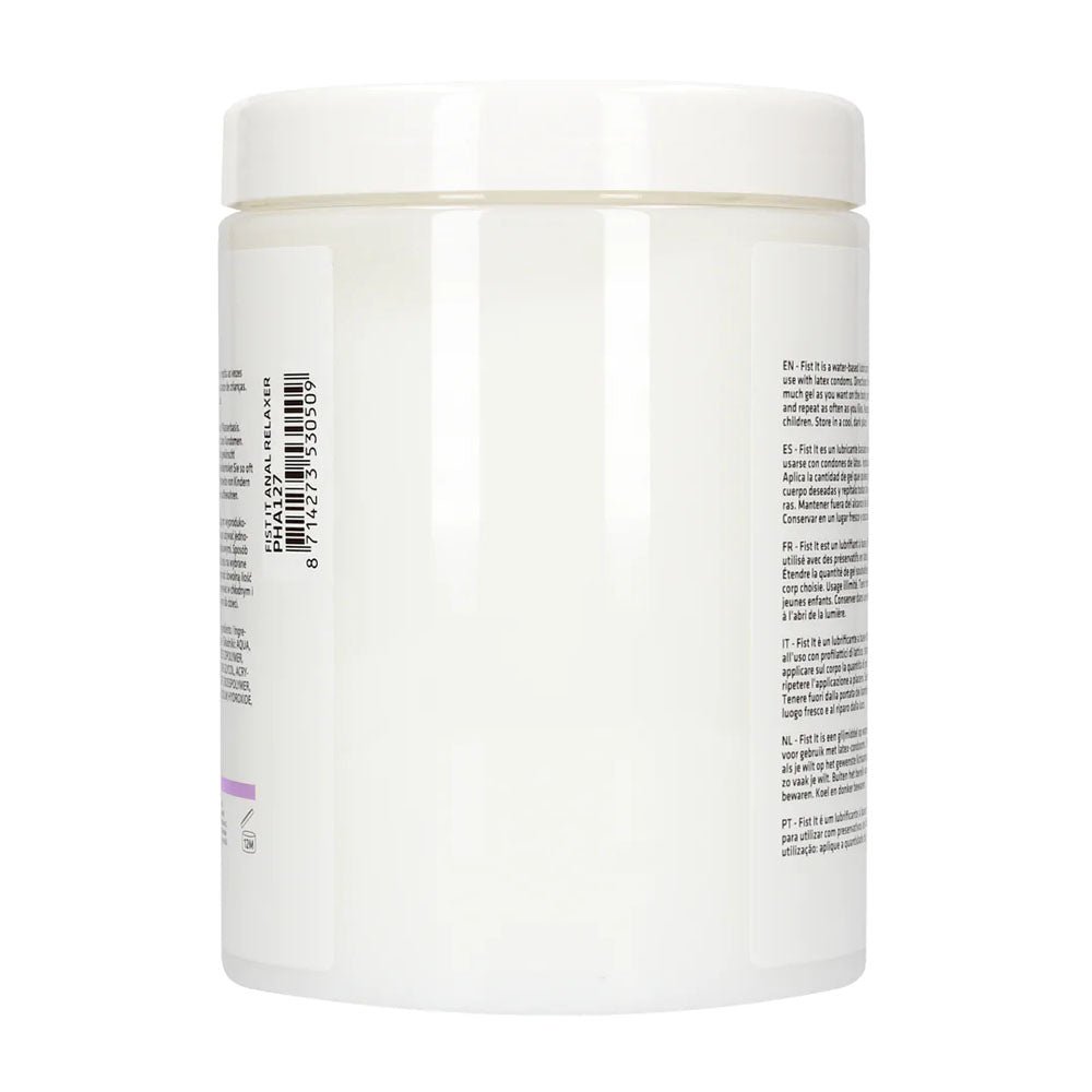 Pharmquests Fist - It Anal Relaxer - Water Based Relaxing Lubricant - 1000 ml Tub - silkandsin